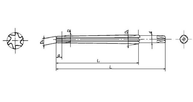 TAPER PIN REAMER 1,4-2,14mm helical flute DIN 9-B, Price for 1, IMPA 630805, ISSA , Weight 0.01Kg HS Code:  82076030 Origin:  GERMANY