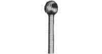 Carbide rotary bur, ball shape (C25), shank 6 mm, blade 12.7 mm, length 55 mm, Price Per PCE, HS-Code 8207909100, Origin DE, IMPA 632525, Weight 0.029Kg, Klingspor, Quality A