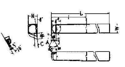 INT.THREADING TOOL  25x25mm DIN 283R-60deg. carbide tip, Price for 1, IMPA 632818, ISSA , Weight 1.44Kg HS Code:  82078019 Origin:  INDIA