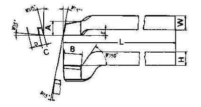 ANGLED FACING TOOL  16x16mm right HSS with chip breaker, Price for 1, IMPA 633087, ISSA , Weight 0.28Kg HS Code:  82078019 Origin:  GERMANY