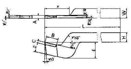 PARTING-OFF TOOL 16x10mm right HSS with chip breaker, Price for 1, IMPA 633124, ISSA , Weight 0.15Kg HS Code:  82078019 Origin:  GERMANY