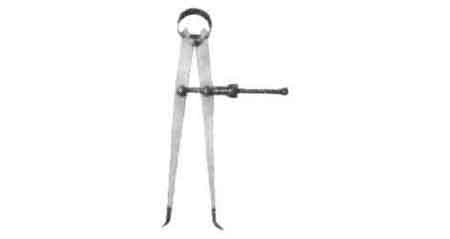 INSIDE SPRING CALIPER 100mm with quick nut GERMAN, Price for 1, IMPA 650171, ISSA 6100111, Weight 0.01Kg HS Code:  90178090 Origin:  GERMANY