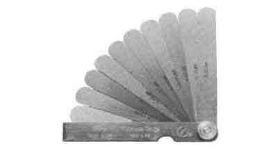 FEELER GAUGE 150mm 0,1-2,0mm (13 leaves)GERMAN, Price for 1, IMPA 650558, ISSA 6101800, Weight 0.30Kg HS Code:  90173000 Origin:  GERMANY