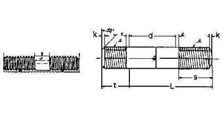 STUD BOLT M8x30 /total 40mm DIN 939-STEEL 5.8, Price for 100, IMPA 691501, ISSA , Weight 0.01Kg HS Code:  73181541 Origin:  NETHERLANDS
