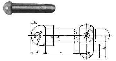 TOGGLE PIN STAINLESS STEEL Diam.24mm x Length 65mm, Price for 1, IMPA 696801, ISSA 6502900, Weight 1.00Kg HS Code:  73182900 Origin:  NETHERLANDS