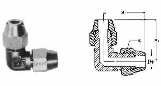 FLARED ELBOW UNION BRASS  for tube 5/8", Price for 1, IMPA 733749, ISSA , Weight 0.25Kg HS Code:  74122000 Origin:  CHINA