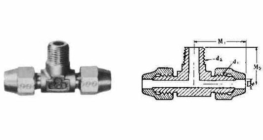 FLARED MALE BRANCH TEE BRASS 1/2" x BSP 1/2", Price for 1, IMPA 733796, ISSA , Weight 0.30Kg HS Code:  74122000 Origin:  CHINA