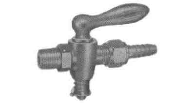 AIRCOCK WITH HOSE END PT 1/4" BRASS 9 TPI , Price per PIECE , Country Of Origin : JP , HS Code: 84818081 , Net Weight: 0.3 , IMPA - 752041 - ISSA