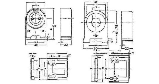 FL-LAMP HOLDER TURRET-TYPE, PHENOL RESIN 300V 1A 50MM-WIDE, Price Per PCE, IMPA 791533, ISSA 7319517, KERGER NR. - EC Nr - Kloska2 123290 102900 , Origin CN, HS CODE 85366110