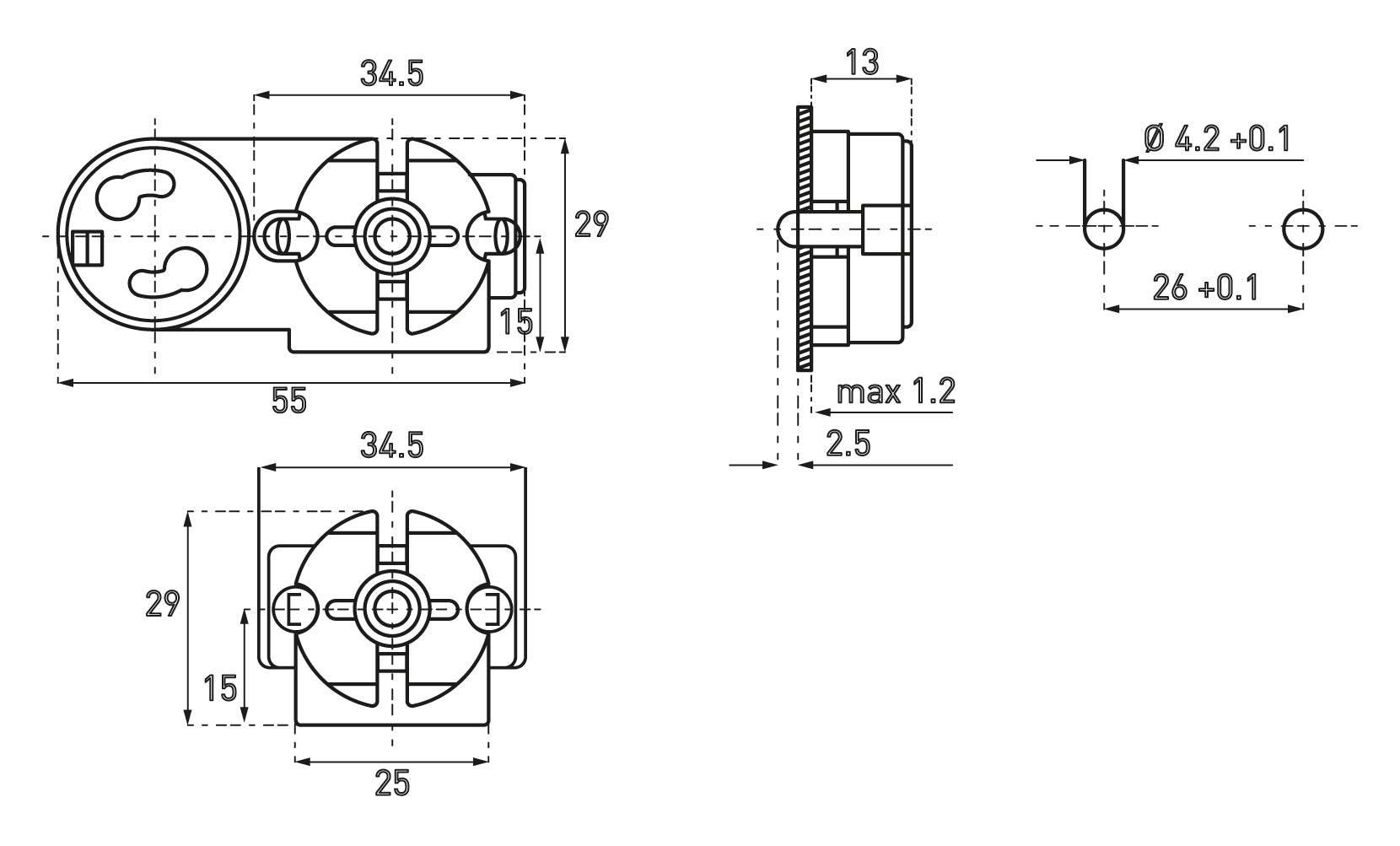 07315 Issa FL. LAMPHOLDER TYPE M., Price Per 1, IMPA 791538, ISSA 7319512, KERGER ...