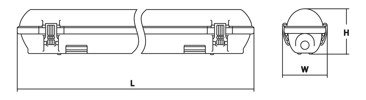 LED FIXTURE IP65 110-240V 50/60HZ 1X10WATT 6500K DAYLIGHT 655X89X92MM, Price Per PCE, IMPA 791889, ISSA , KERGER NR. - EC Nr - Kloska2 108934 , Origin , HS CODE 85393110