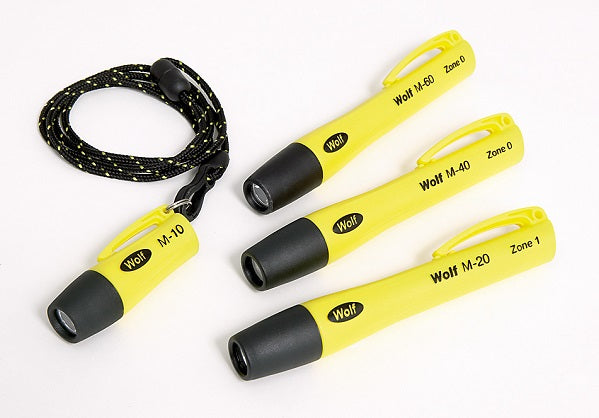 TORCH SAFETY PERSONAL ISSUE , WOLF M-40 ATEX LED MINI 3X LR1, Price Per PCE, IMPA 792278, ISSA , KERGER NR. - EC Nr - Kloska2 129156 , Origin FI, HS CODE 85139000