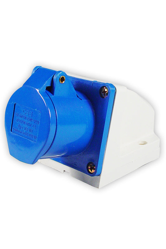 CEE SOCKET IP44 220V 3 POL. 16A 6H, Price Per PCE, IMPA 792732, ISSA 7341607, KERGER NR. - EC Nr - Kloska2 743640 180560 , Origin CN, HS CODE 85351000