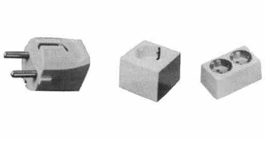 RECEPTACLE DOUBLE 2-ROUND PIN, SIEMENS NWT, Price Per PCE, IMPA 792923, ISSA 7338603, KERGER NR. - EC Nr - Kloska2 386318 177174 424044130, Origin CN, HS CODE 85366990