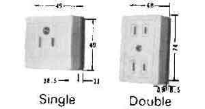RECEPTACLE CABIN SURFACE, QUADRUPLE 2X FLAT PIN, Price Per PCE, IMPA 792979, ISSA 7339505, KERGER NR. - EC Nr - Kloska2 179212 , Origin CN, HS CODE 85366990
