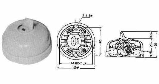 SWITCH SNAP NON-WATERTIGHT, TYPE 1T 2POLE 56MM DIAM, Price Per PCE, IMPA 793001, ISSA 7339501, KERGER NR. - EC Nr - Kloska2 382160 179312 , Origin CN, HS CODE 85392290