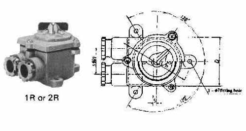 SWITCH ROTARY SMALL WATERTIGHT, TYPE 2MR SYNTHETIC RESIN, Price Per PCE, IMPA 793016, ISSA , KERGER NR. - EC Nr - Kloska2 , Origin CN, HS CODE 85392290