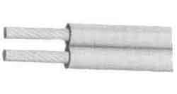 PVC CABLE 2X0.75 QMM WHITE FLAT, Price Per MTR, IMPA 794201, ISSA , KERGER NR. - EC Nr - Kloska2 , Origin , HS CODE 85446010