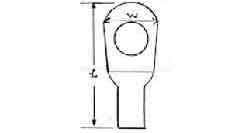 TERMINAL LUG NON-INSULATED, ROUND HEAD 10MM2 HOLE DIA 6MM, Price Per PCE, IMPA 794505, ISSA 7308208, KERGER NR. - EC Nr - Kloska2 342802 161654 , Origin CN, HS CODE 85444991