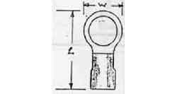 INSULATED RING TERMINAL BLUE M4, Price Per PCE, IMPA 794523, ISSA 7308147, KERGER NR. - EC Nr - Kloska2 342316 160068 424032050, Origin CN, HS CODE 85444991