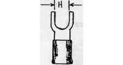 INSULATED FORK TERMINAL YELLOW M5, Price Per PCE, IMPA 794536, ISSA 7308161, KERGER NR. - EC Nr - Kloska2 342434 160268 424033240, Origin CN, HS CODE 85444991