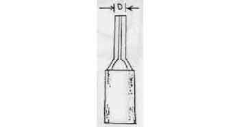INSULATED PIN TERMINAL YELLOW M9.5, Price Per PCE, IMPA 794583, ISSA , KERGER NR. - EC Nr - Kloska2 , Origin CN, HS CODE 85444920