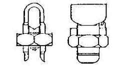 ANTENNA CLAMP 6-25mm2 BRASS, Price for 1, IMPA 794743, ISSA , Weight 0.04Kg HS Code:  74199910 Origin:  NETHERLANDS