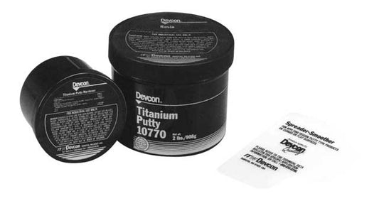 TITANIUM PUTTY 500 gram DEVCON TIUN3082, Price for 1, IMPA 812241, ISSA 7563310, Weight 0.60Kg HS Code:  32141010 Origin:  IRELAND