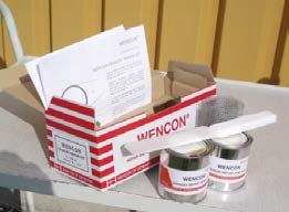 WENCON EXHAUST REPAIR KIT set 2x 250gr. (1300gr.C.), Price for 1, IMPA 812340, ISSA 7555325, Weight 0.79Kg HS Code:  32141010 Origin:  DENMARK