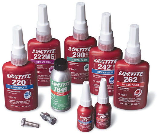 ADHESIVE THREADLOCKER bottle 50cc  LOCTITE 222, Price for 1, IMPA 812751, ISSA 7560002, Weight 0.08Kg HS Code:  35061000 Origin:  GERMANY