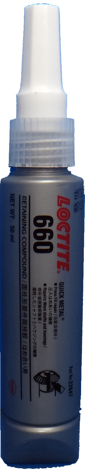 RETAINING QUICK METAL 660 50 ML LOCTITE , Price per PIECE , Country Of Origin : NL , HS Code: 35061000 , Net Weight: 0.06 , IMPA - 812830 - ISSA