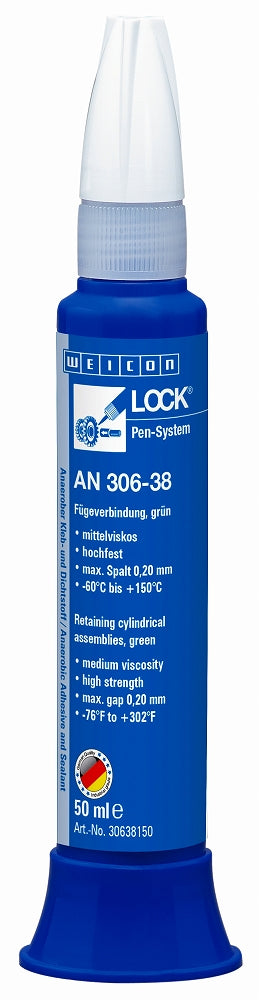 Weicon Lock AN 306-38 Retaining cylindrical assemblies 50 Ml, IMPA 815223, Price Per PCE, HS-Code 3506100000, Origin IT, IMPA 815223, Weight 0.08Kg, Weicon, Quality A