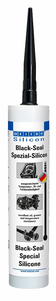 SILICONE HIGH TEMPERATURE BLACK-SEAL SPECIAL SILICONE -60 TO +300 °C 310 ML WEICON , Price per PIECE , Country Of Origin : DE , HS Code: 38140090 , Net Weight: 0.3 , IMPA - 815286 - ISSA  - 7563426