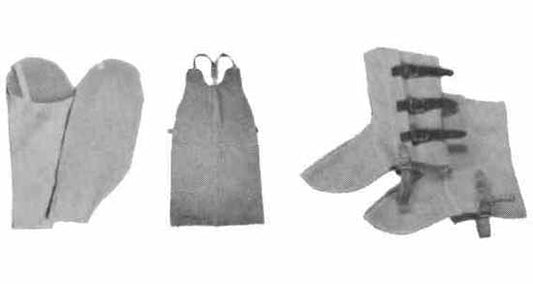 Climax 8, Split leather protective sleeves, for welding etc., Price Per PCE, HS-Code 4203291000, Origin ES, IMPA 851166, Weight 0.3Kg, Climax, Quality B